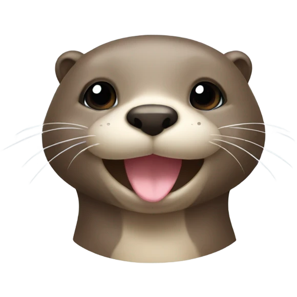 A cute otter face wearing a swimsuit. emoji