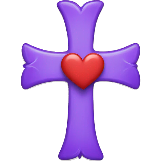 cross with hearts emoji