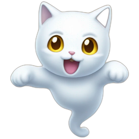 ghost-floating-in-the-air-kitty emoji