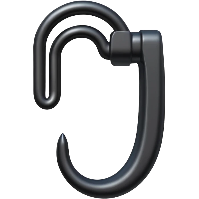 wire and iron hook, black emoji