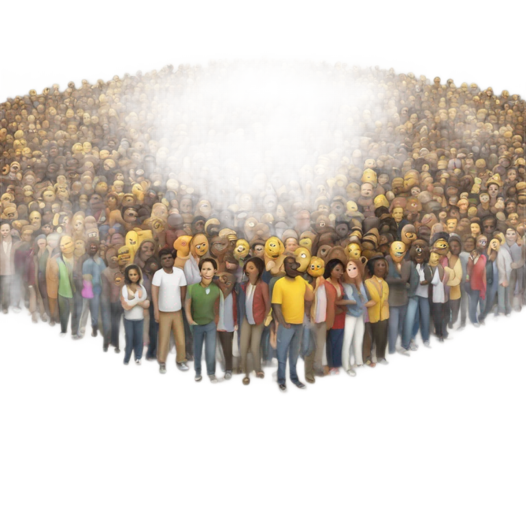 crowded place emoji