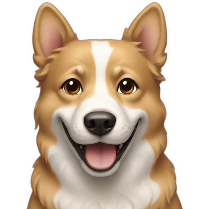 Smiling dog emoji