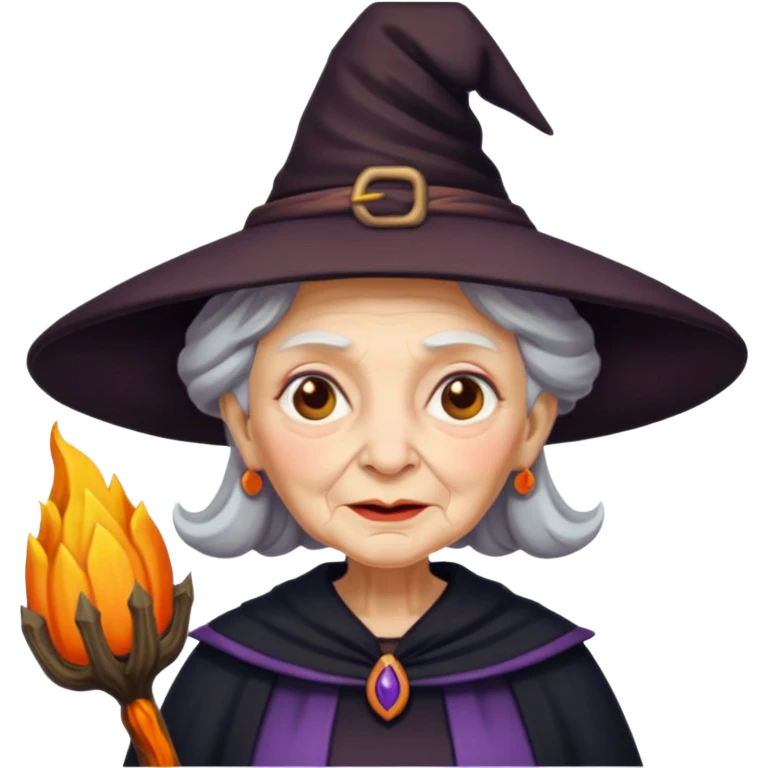 Grandma witch emoji