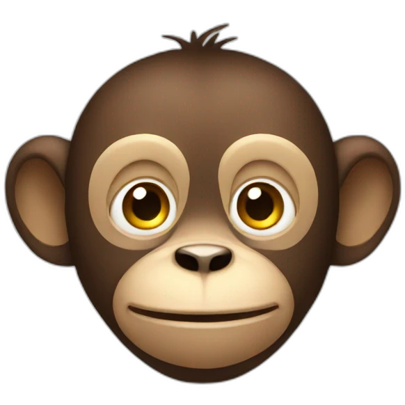 Autistic monkey emoji