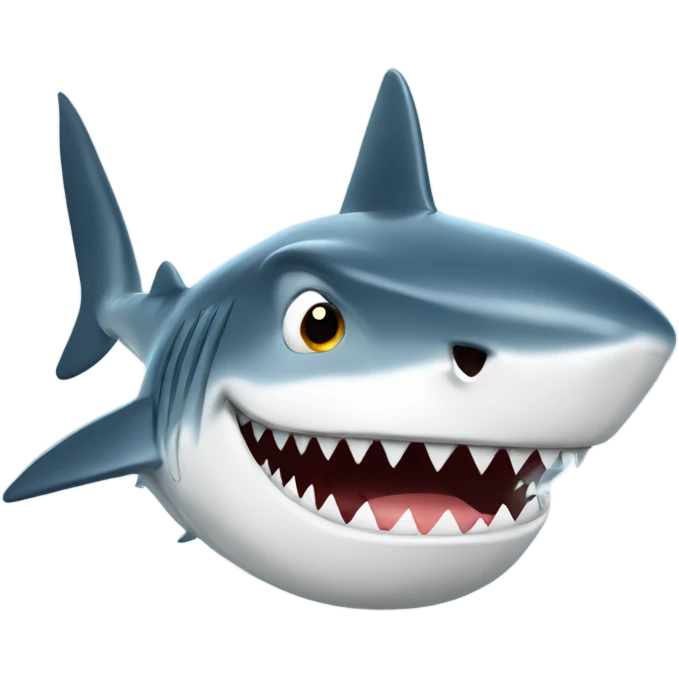 Shark eating a fish emoji