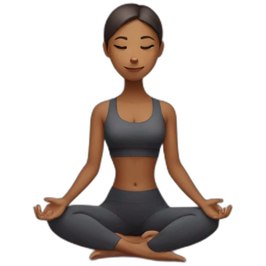 yoga girl emoji