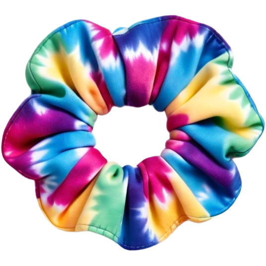 1990’s tie dye scrunchie emoji