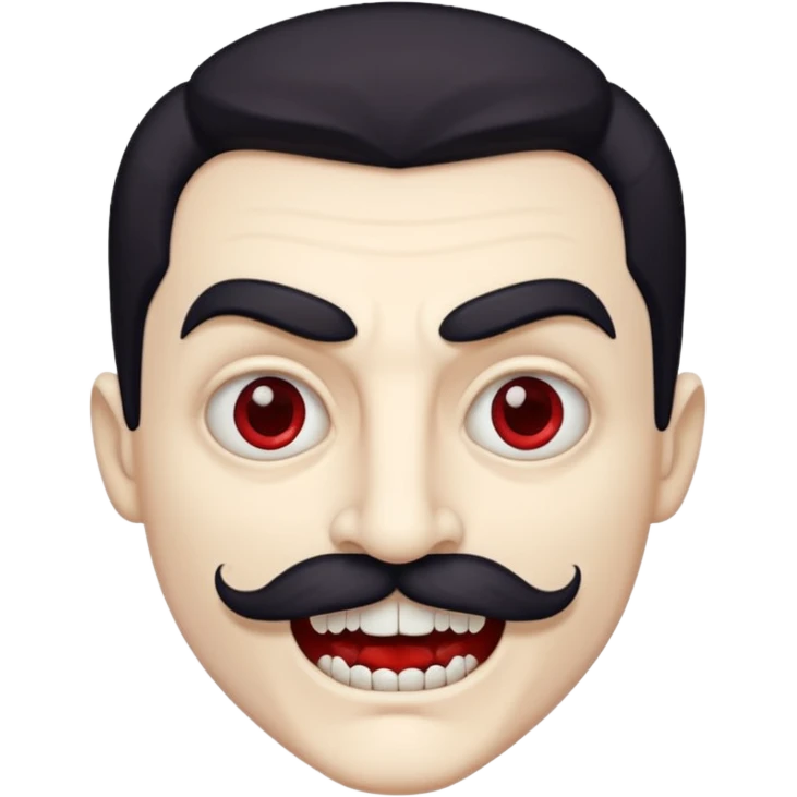 vampire with mustache  emoji