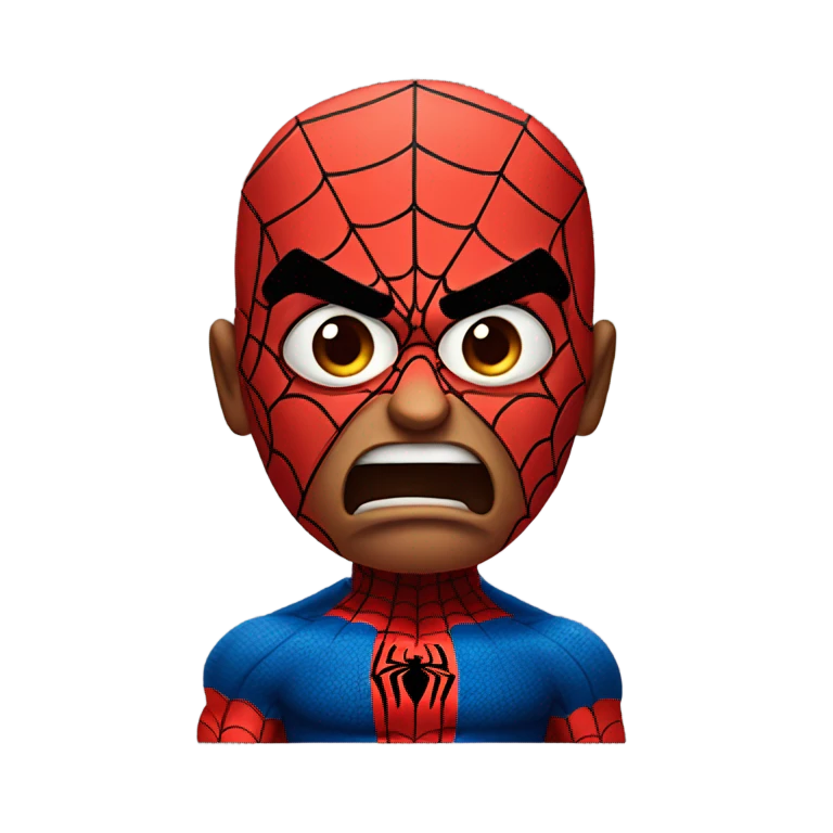 Angry mr spiderman emoji