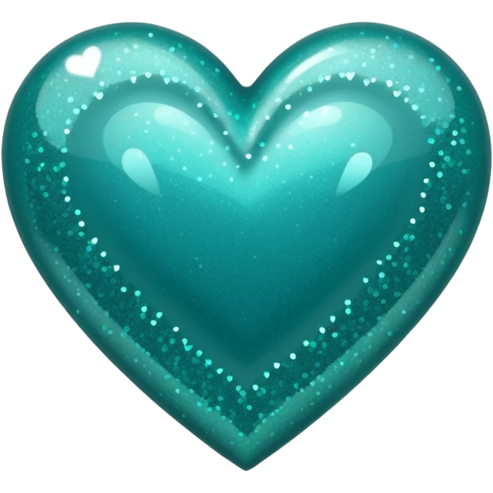 teal heart with sparkles emoji
