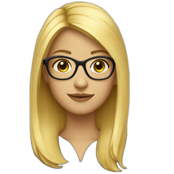 blonde-haired-girl-with-the-glases-What? emoji