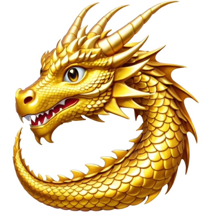 Gold dragon emoji