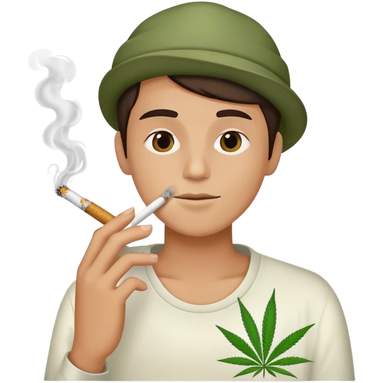 Smoking weed emoji