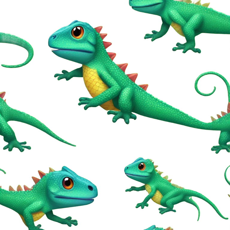 Lizard in bikini emoji