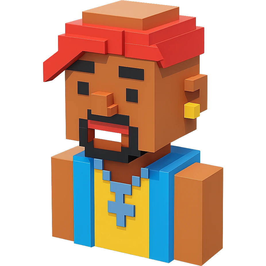 репер 2Pac, no background  emoji