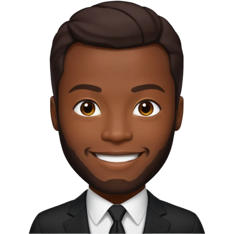Yahya Abdul-Mateen II with dark brown hair emoji
