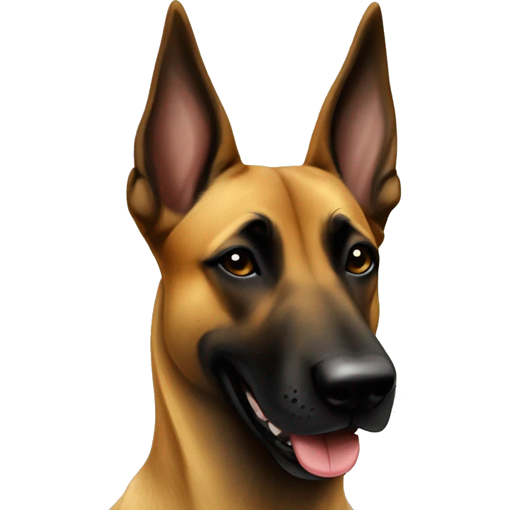 Belgian malinois peace sign emoji