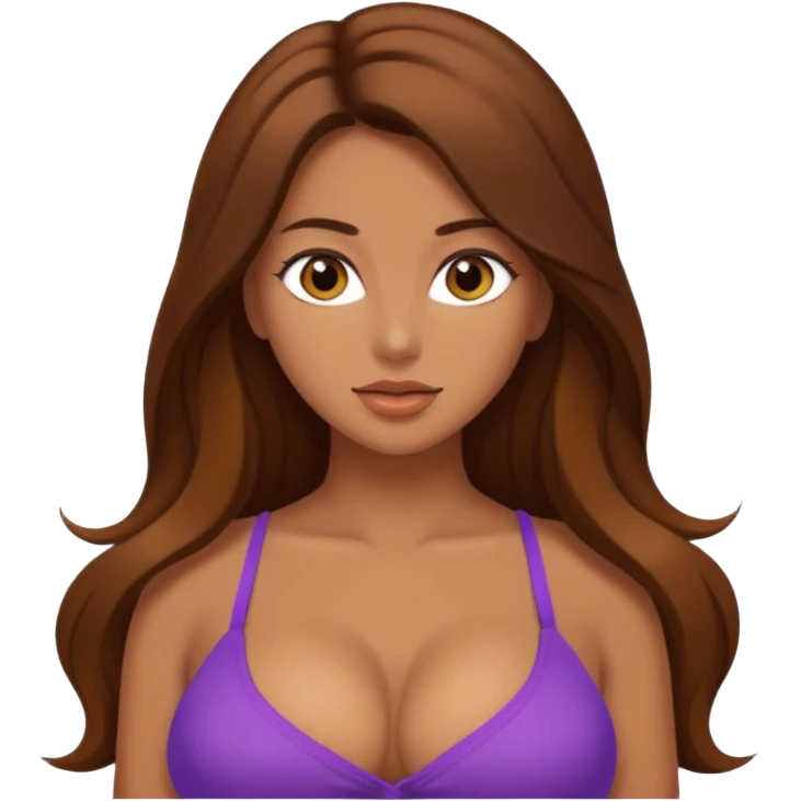 Sexy girl big breasts Being sexy emoji