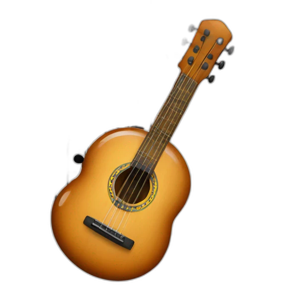 pandereta instrumento musical con cascabeles emoji