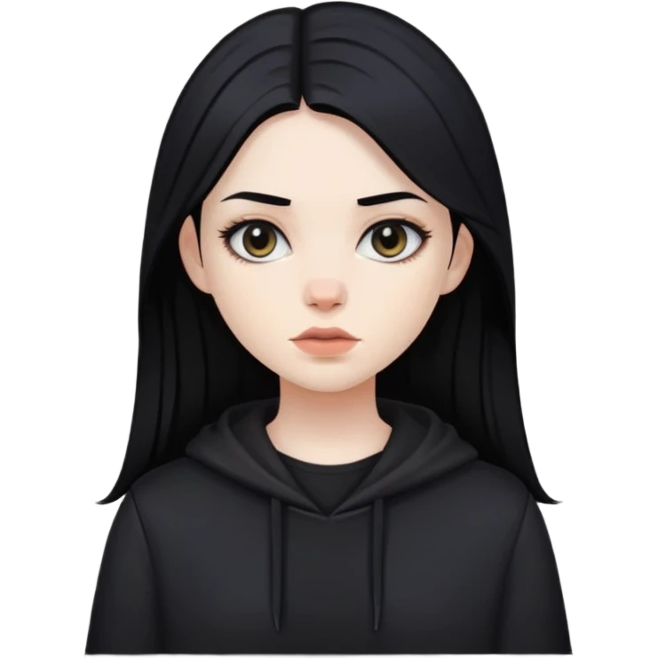 nude emo girl emoji