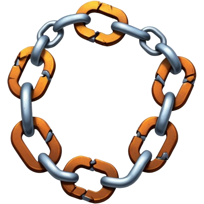 The chains are broken emoji