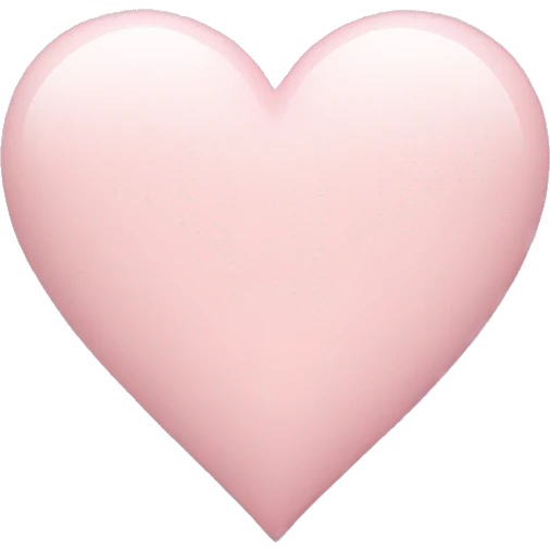 pale pink heart emoji