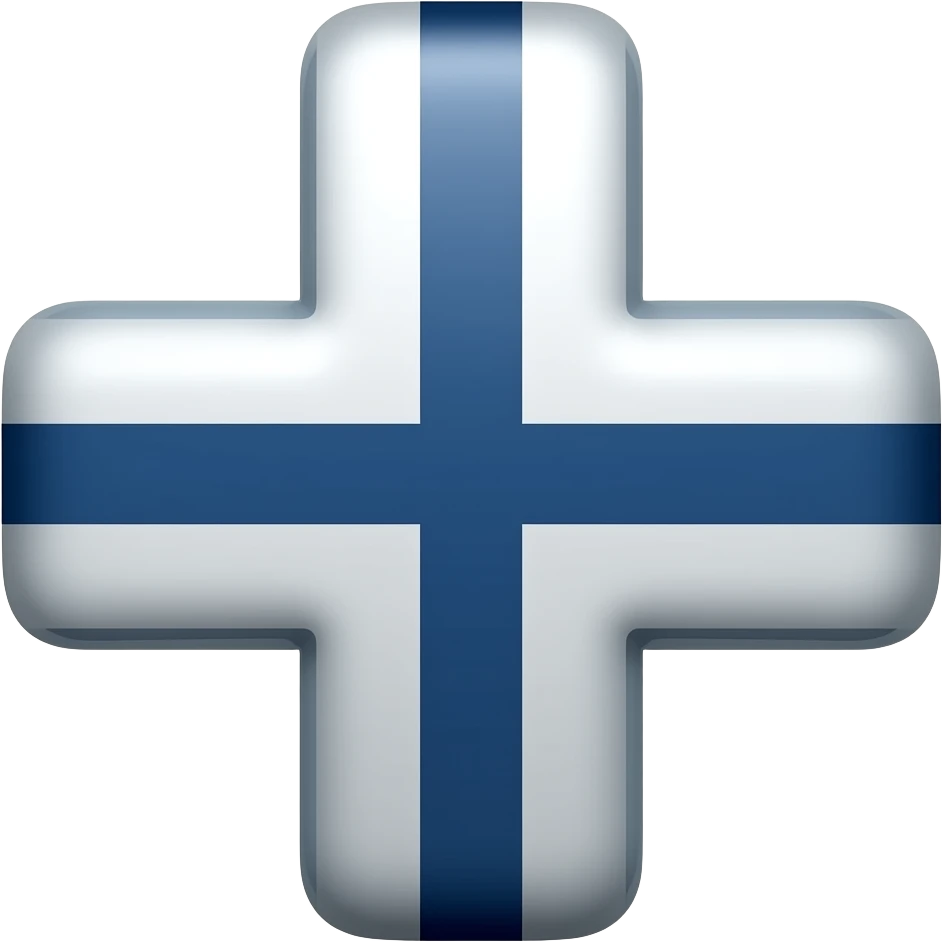 White and dark blue horizontal striped cross emoji