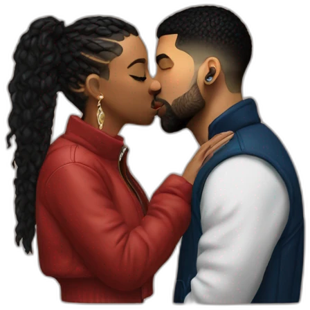 drake kissing 21 savage emoji