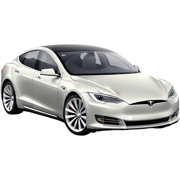 Tesla Model S - Tesla (Model Year: 2022) (Iconic colour: Silver) emoji