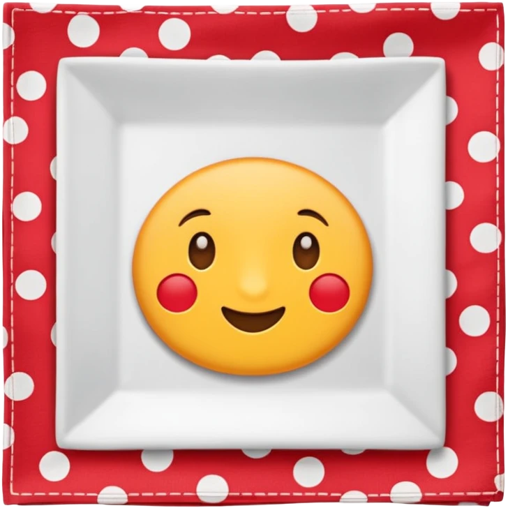 patterned napkin emoji