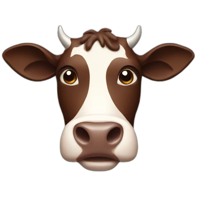chocolate cow emoji