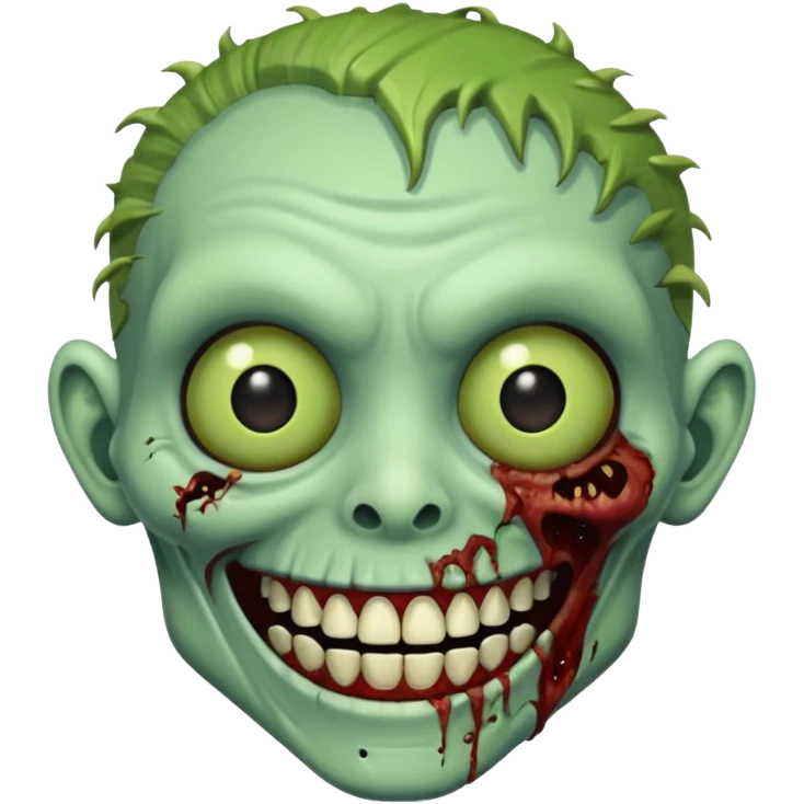 smiling zombie emoji