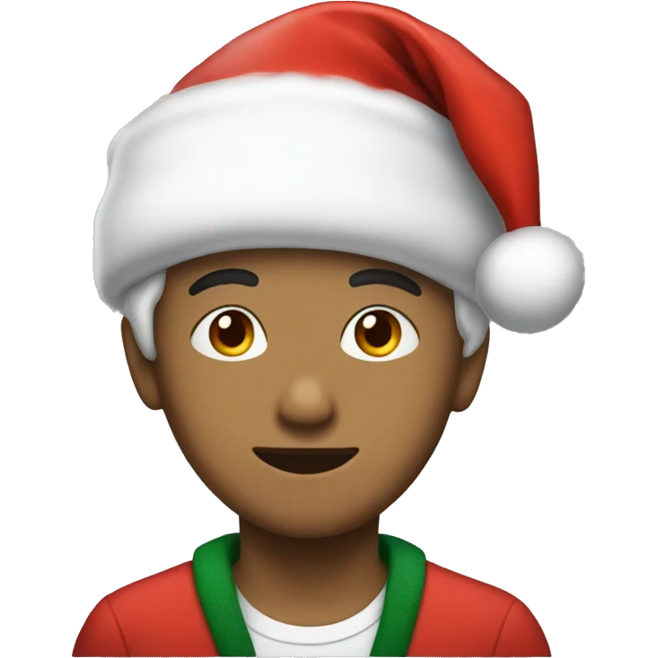 Bangchan in a Santa hat emoji