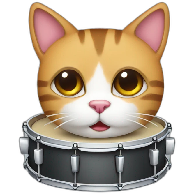 drums cat emoji