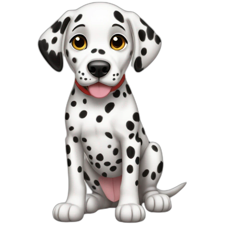 Dalmatian puppy full body emoji
