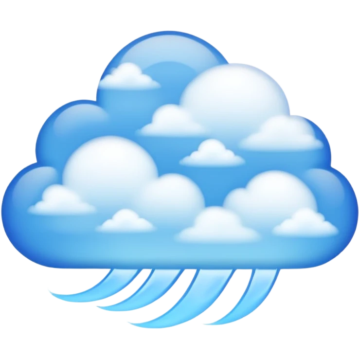 Blue air  emoji