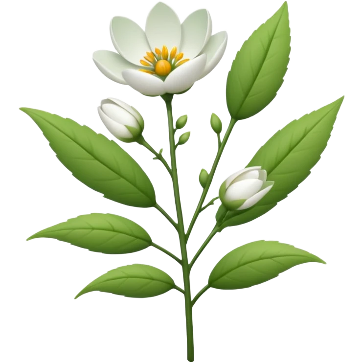 simple flower branches emoji