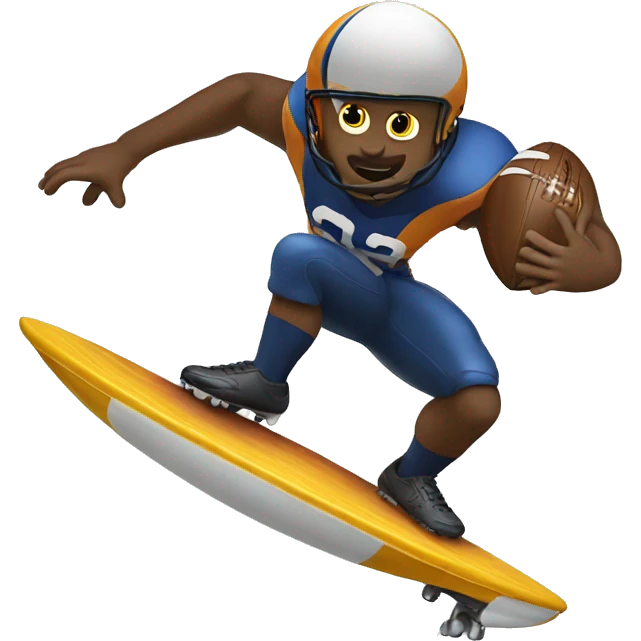 football surfing emoji