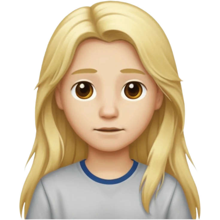 animal with long blonde hair and shirt emoji