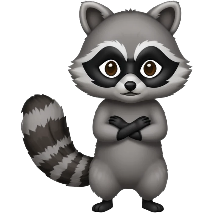 racoon with a body emoji