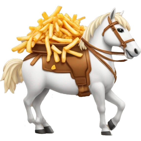 poutine sur un cheval emoji