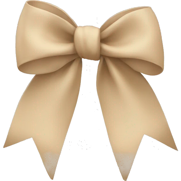 Beige Bow emoji