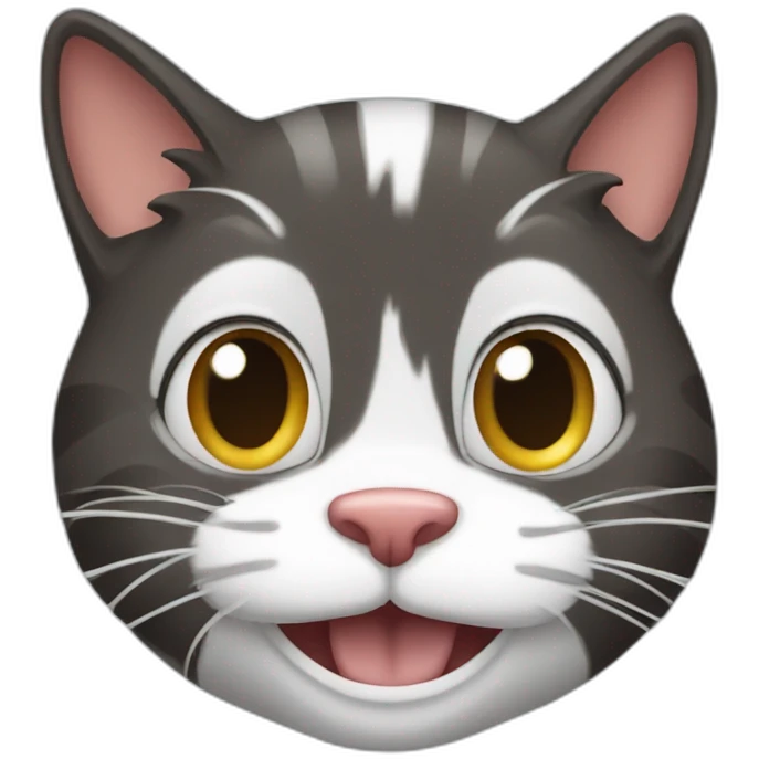 Goofy cat emoji