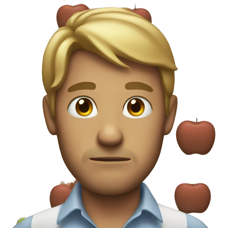 An apple apologize emoji