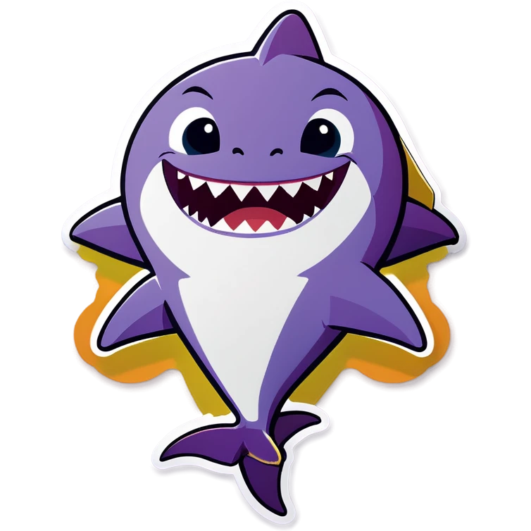 Baby shark singing badly emoji