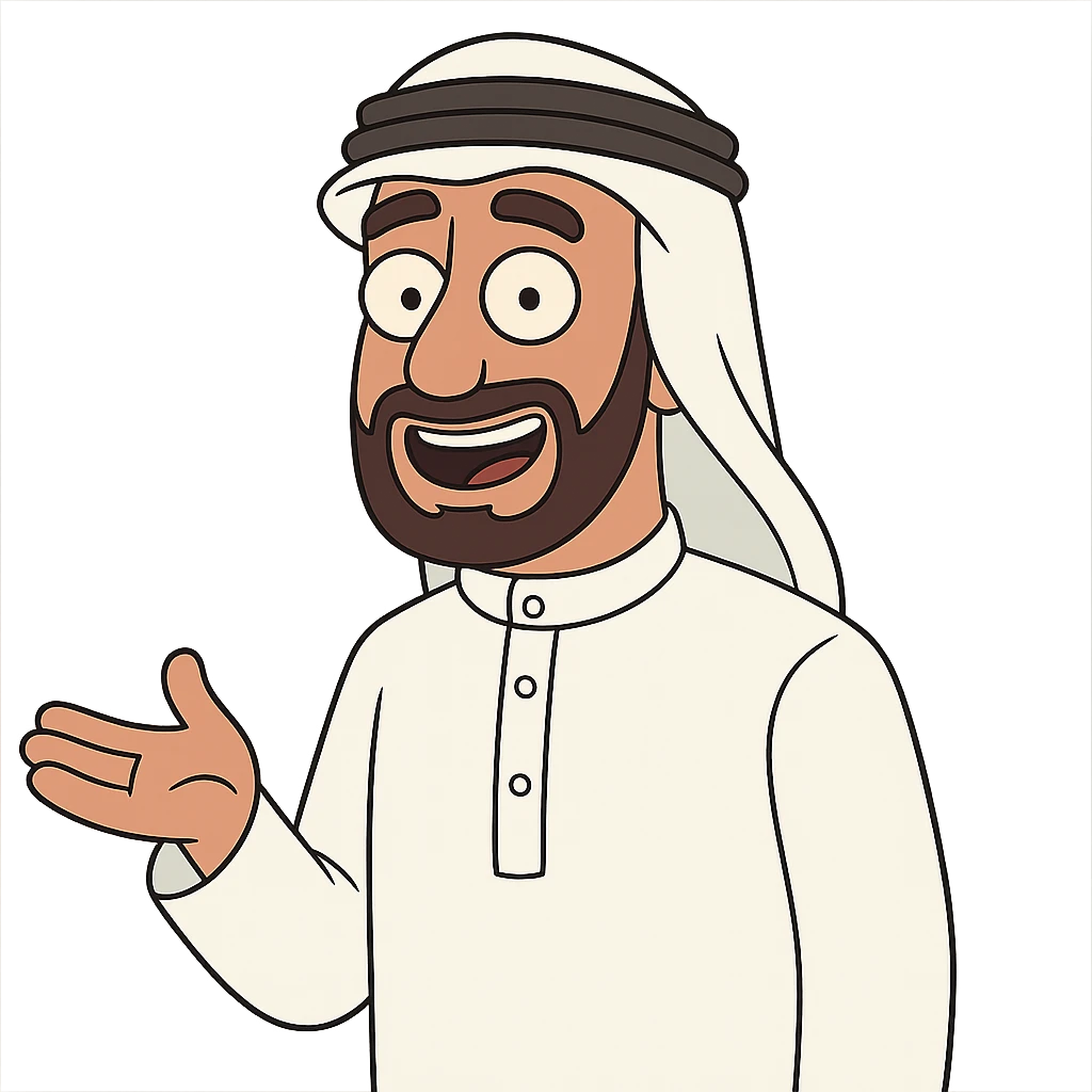 Saudi man in traditional dress emoji