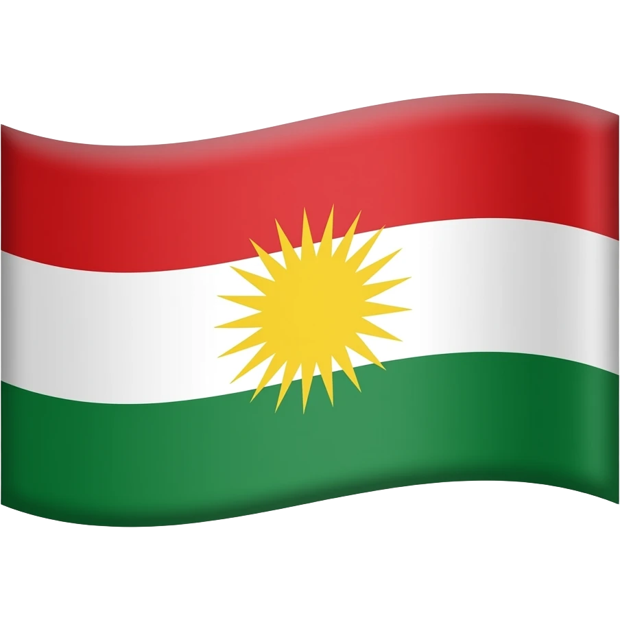 Kürdistan bayrağı emoji oluştur emoji