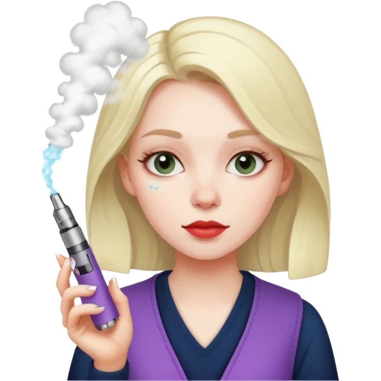 I’m just a girl with vape emoji