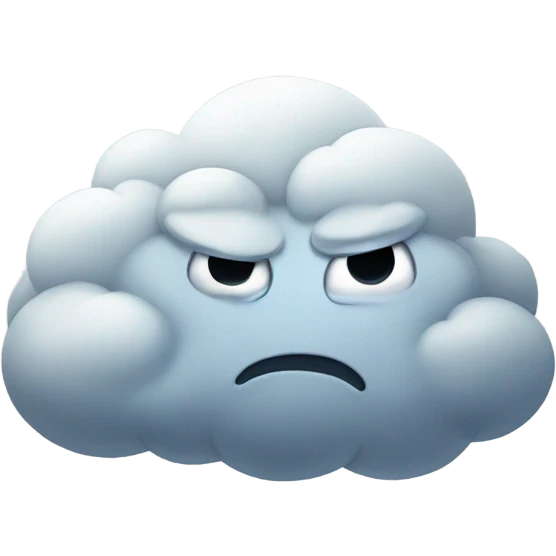 Angry cloud  emoji