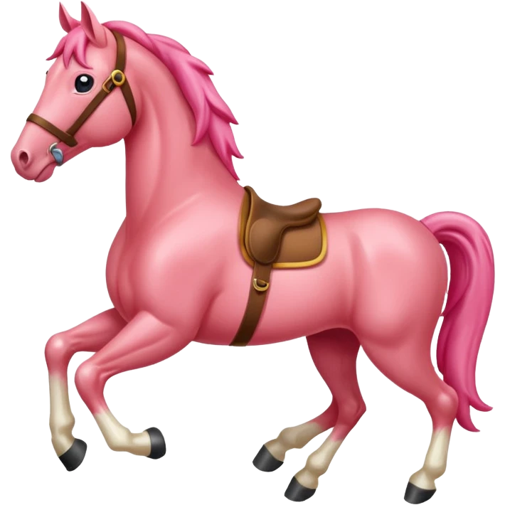 Redpink horse emoji
